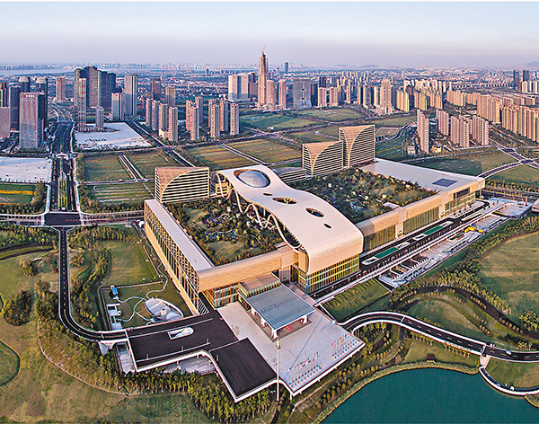 ■G20杭州峰會主場館杭州國際博覽中心。新華社