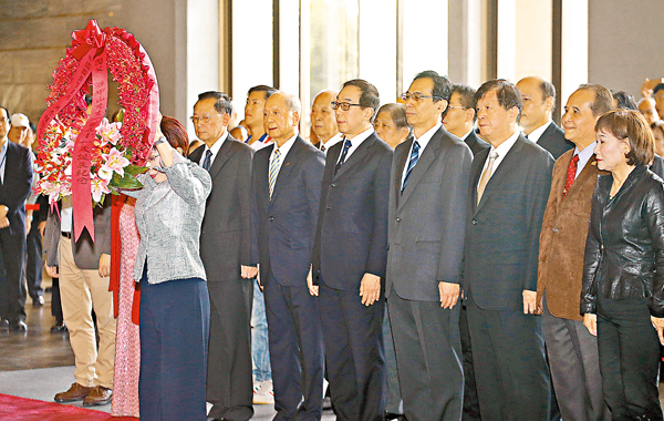 念孫中山誕辰 洪馬齊喊國民黨加油