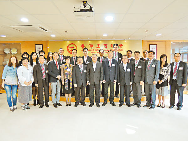 ■香港工商總會同仁歡迎廣州市委常委、統戰部部長盧一先到訪。