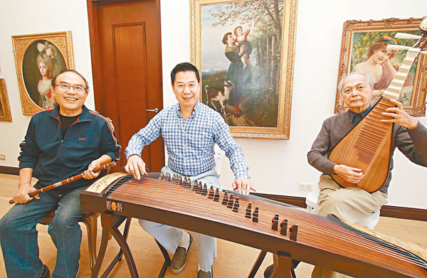■左起：劉起超、劉祖耀和呂培原組成太平洋國樂三重奏。
