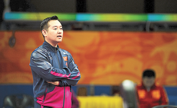 ■中國乒乓球隊女隊主教練孔令輝。新華社