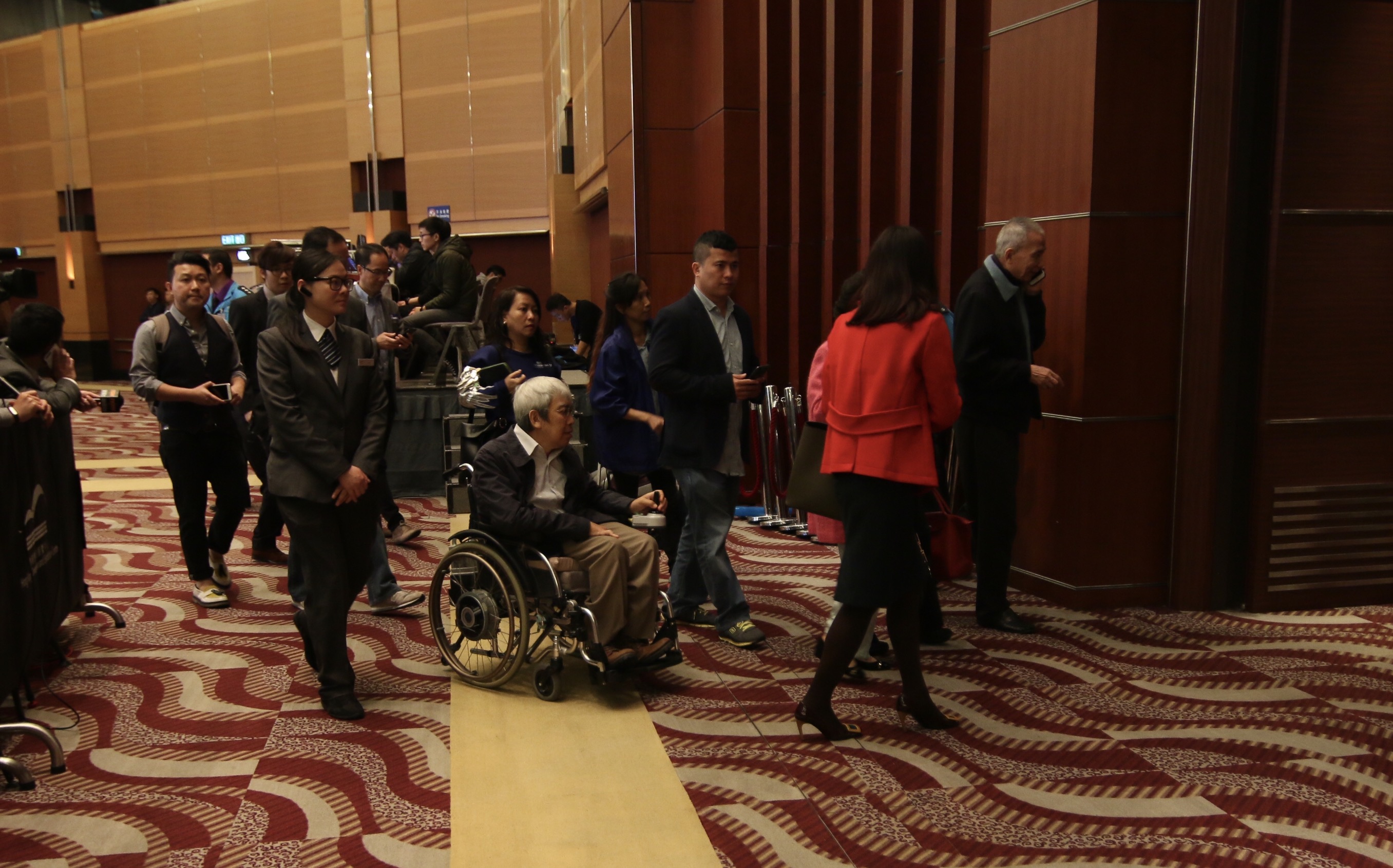 轮椅人士出席林郑竞选分享会