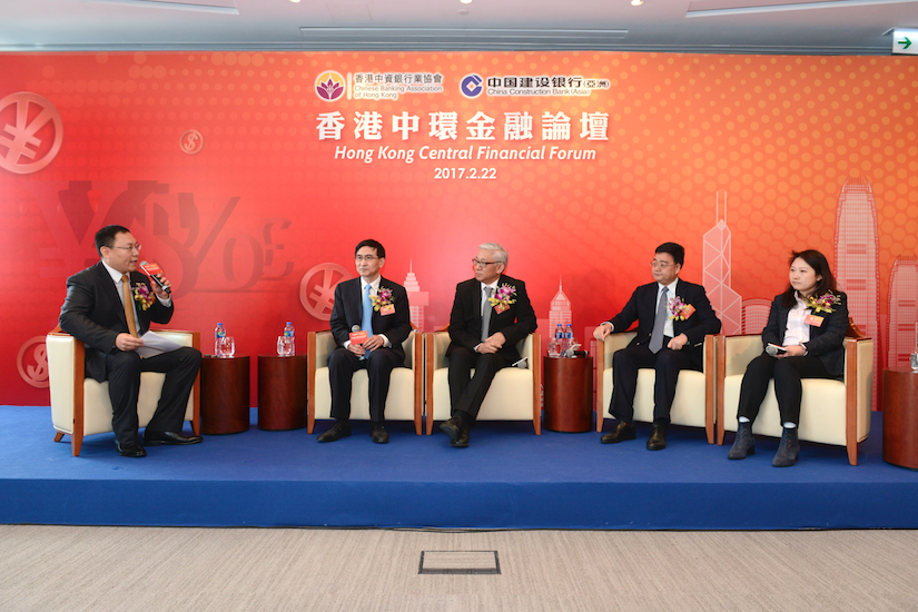 (From left to right) Wang Lipeng, Jin Panshi, Frank Tong, Zhong Xiangqun, Yuan Qian 