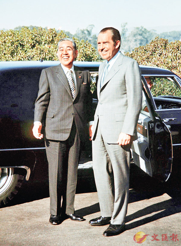 ■佐藤榮作（左）是日本上世紀的首相，現在應該沒幾個年輕人認識。 資料圖片