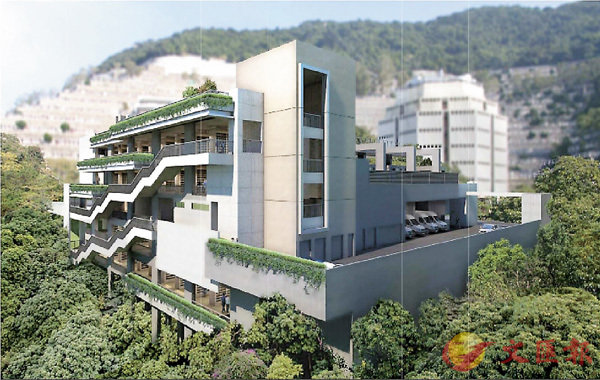 ■柴灣歌連臣角道興建骨灰安置所擬想圖。 立法會文件截圖