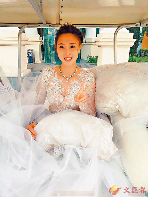 ■惠若琪今將穿上潔白婚妙出嫁了。微博圖片