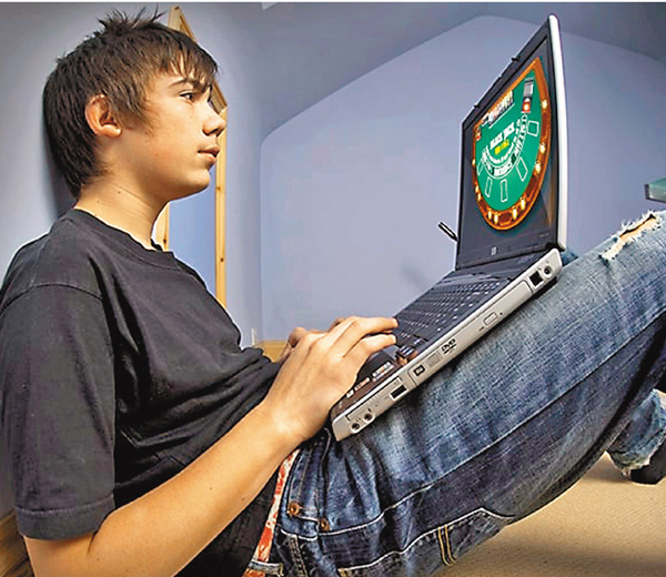 ■美國愈來愈多年輕人沉迷網上賭博。網上圖片