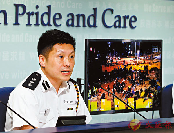 ■警察公共關係科總警司謝振中。香港文匯報記者 攝