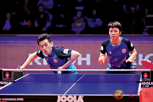 ■黃鎮廷（左）/杜凱�l 將出征男女乒世界盃。 資料圖片