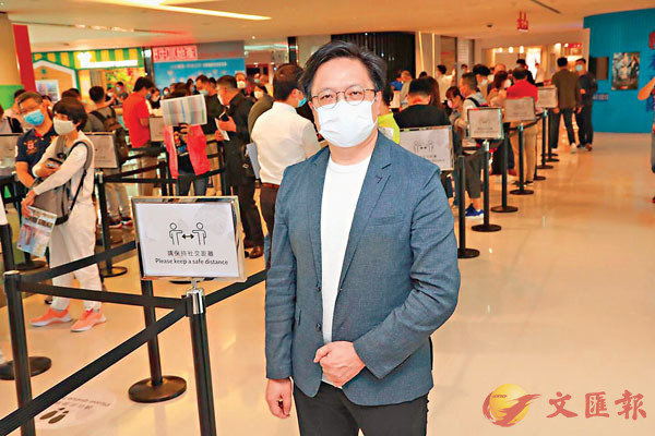 ■ 黃浩賢稱，不擔心疫情對柏傲莊 II後期銷售部署有太大影響。 香港文匯報記者  攝