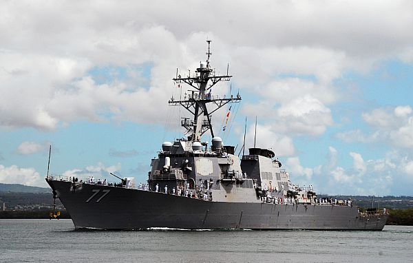 美出动导弹驱逐舰 或联手航母黄海军演